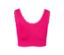 Detailansicht eines fuchsiafarbenen Seamless-Bustiers.