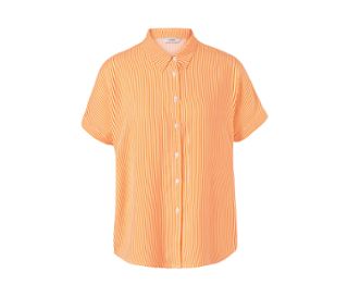 orange-weiß gestreift