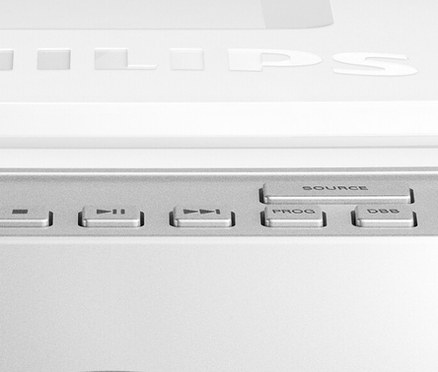 Grauer Philips CD-Boombox »AZ215«.