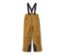 Eine Kinder-Skihose in Camel mit schwarzen Hosenträgern und verstärkten Knien.