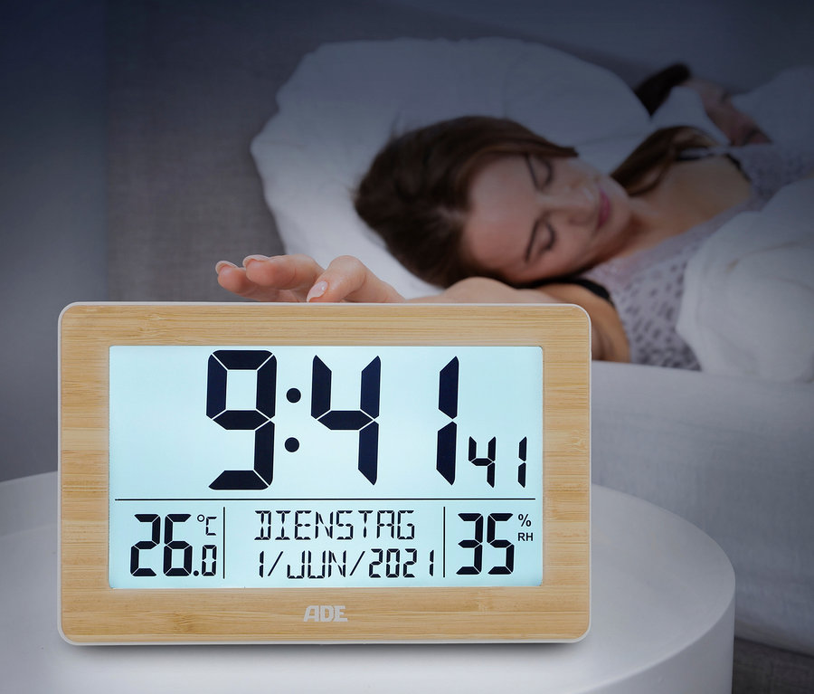 Eduscho Tchibo Xxl Funkuhr ADE DCF-Funkuhr Mit XXL-Ziffern