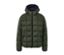 Khakifarbene Steppjacke.