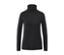 Schwarzes Rollkragenshirt.