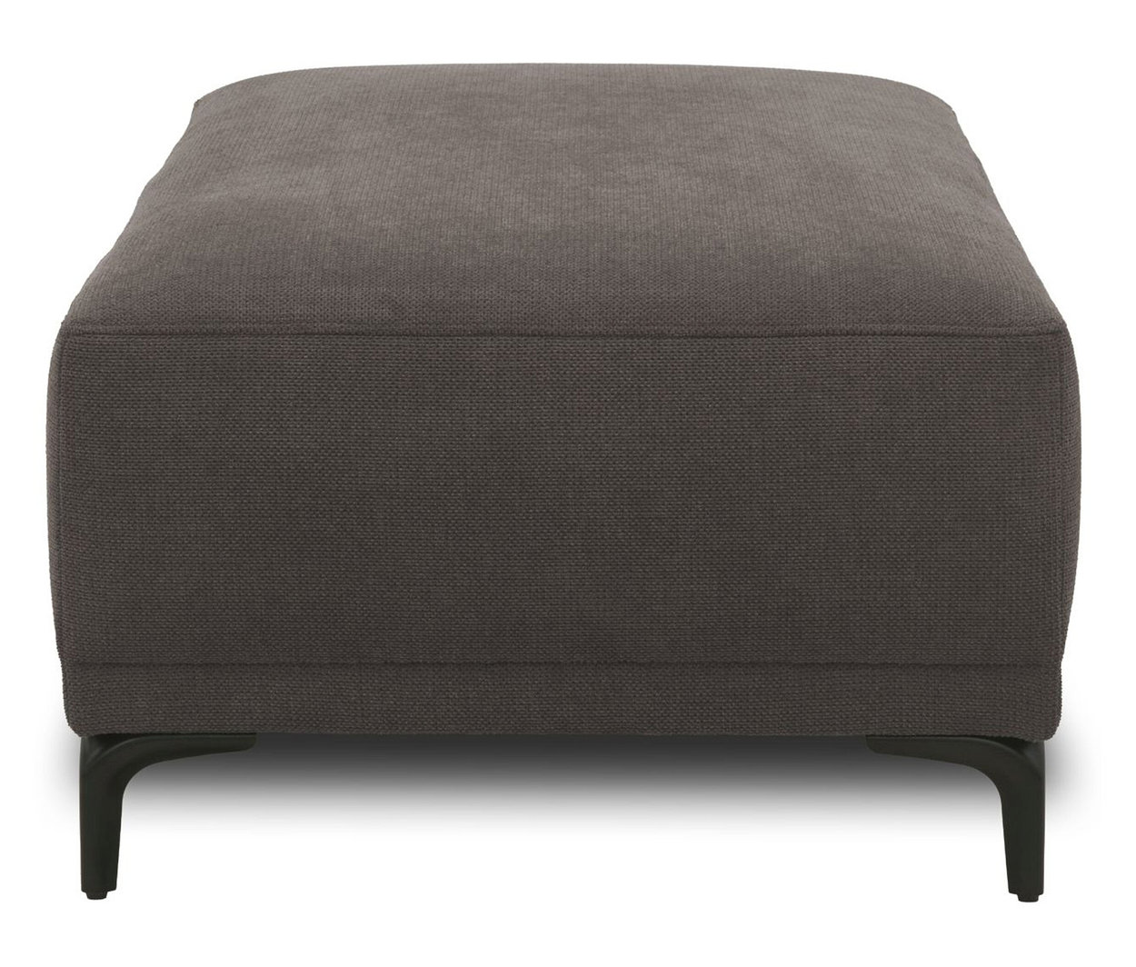 Grauer DOMO Hocker von vorne.