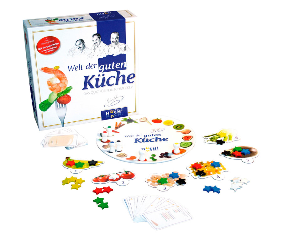 Das Spiel »Welt der guten Küche« ist auf einem weißen Hintergrund dargestellt.