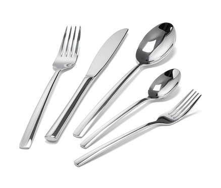 Besteck-Set, 20-teilig, edelstahlfarben