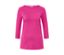Pinkes Shirt mit 3/4-Arm.