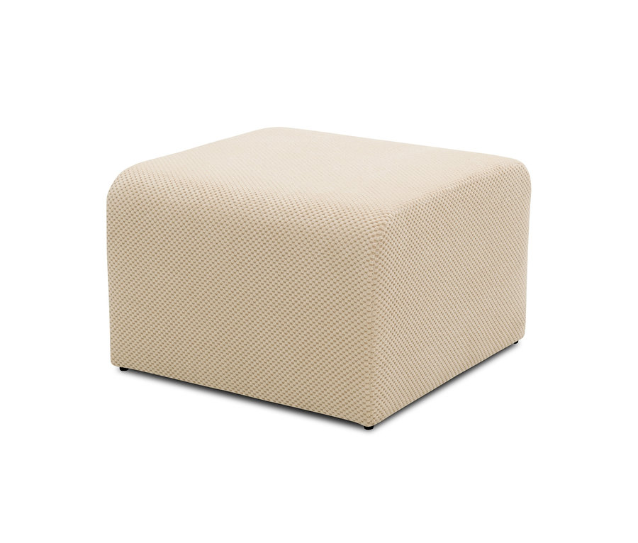 Beiger DOMO collection Sessel mit Hocker »Bergen«.
