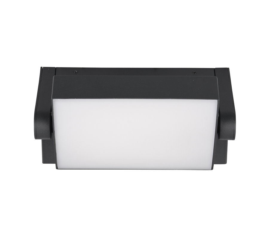 Eine Trio LED-Outdoor-Wandleuchte »Kansas« in Schwarz.