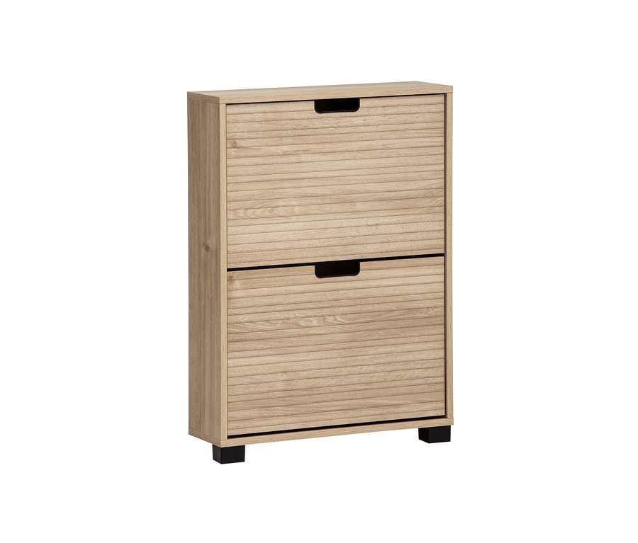 Kleiner Schuhschrank »Emmik«, weißeiche gestreift.