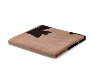 Braun mit schwarzem Blumenprint
