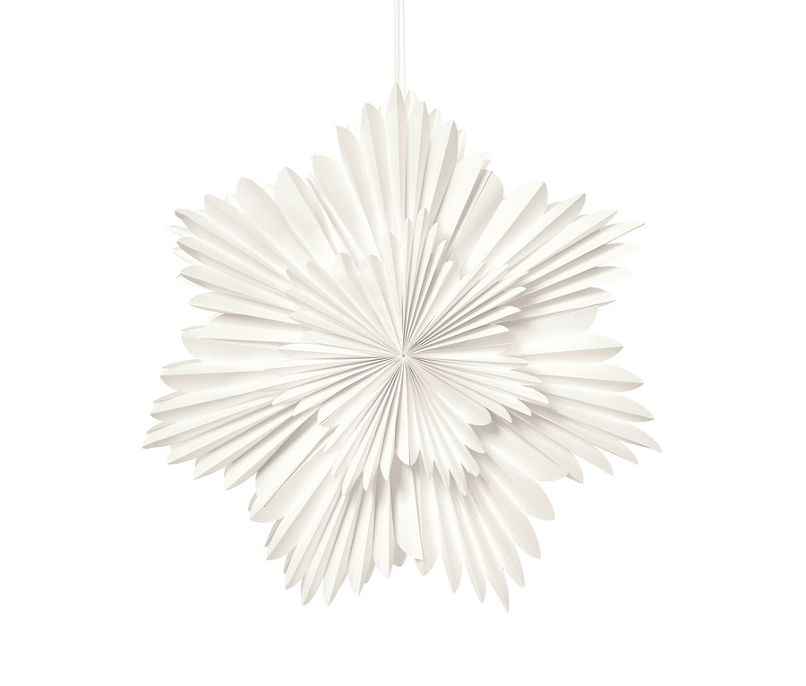 Ein hängender LED-Papierstern, XL.