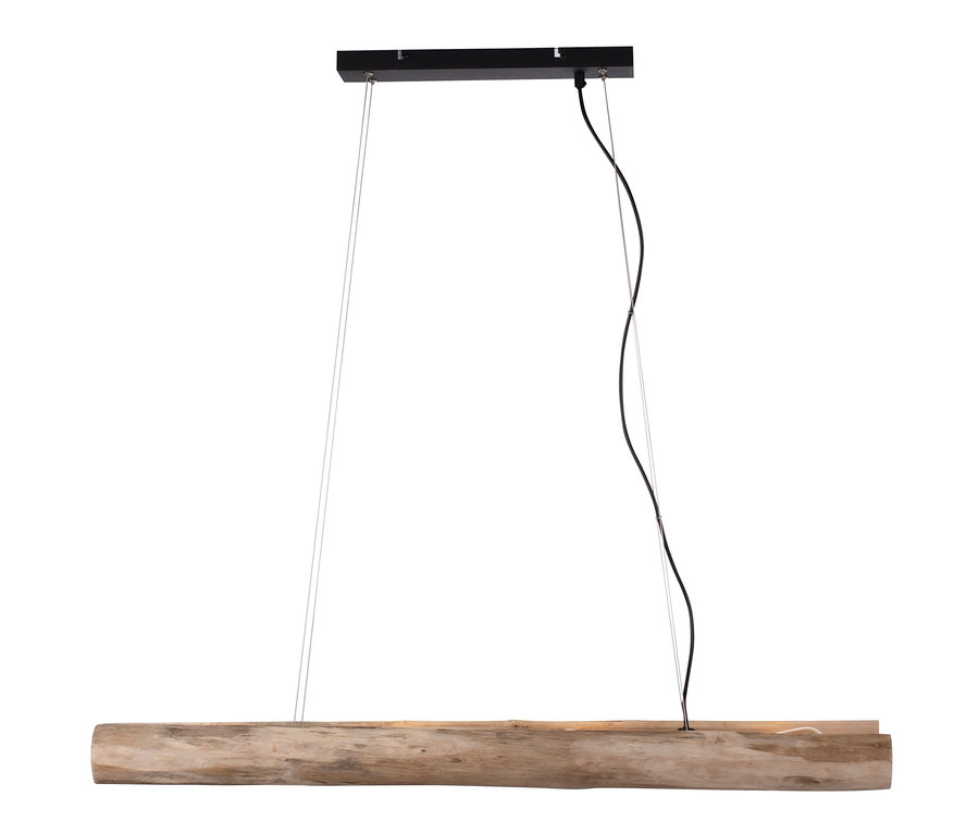 Eine Pendelleuchte »Log« wird vor einem weißen Hintergrund gezeigt.