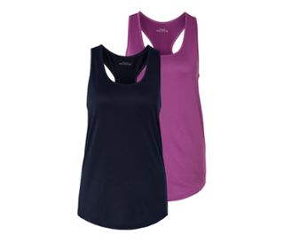 Violett und blau