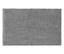 Ein grauer Badteppich liegt flach auf einer ebenen Fläche.