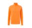Neonoranges Thermo-Funktionsshirt mit langen Ärmeln und kurzem Reissverschluss.