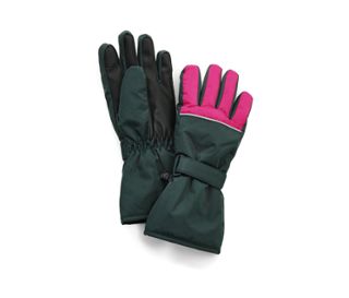 Pink-dunkelgrünes Colorblocking-Design