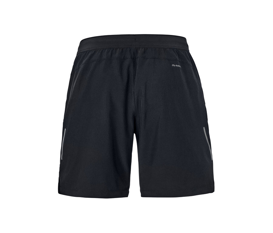 Schwarze Sportshorts.