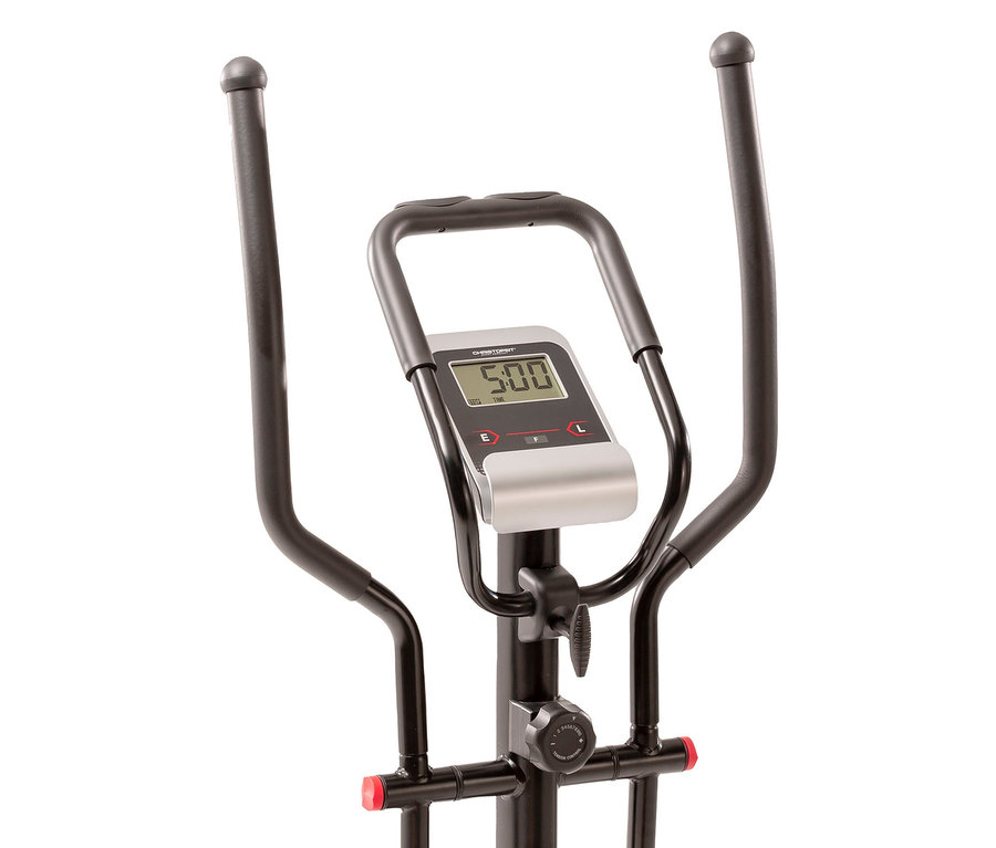 Detailansicht des Christopeit Hybrid Crosstrainer 2-in-1 »AX 6500« mit Digitalanzeige.