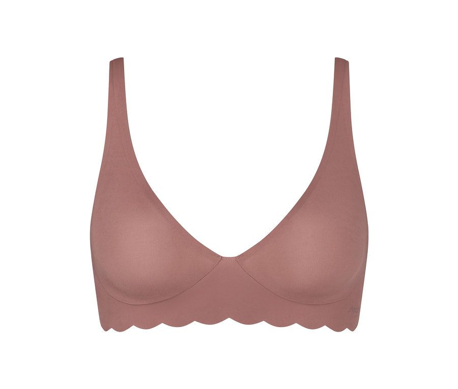 Detailaufnahme von einem rosafarbenen sloggi ZERO Microfibre 2.0 Soft Bra für Damen.