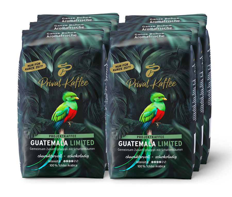 Privat Kaffee Limited Edition Guatemala - 6 x 500 g Ganze Bohne