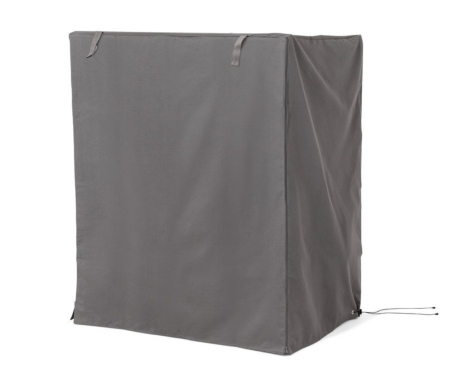 Graue Premium-Abdeckhaube für Strandkorb XL oder XXL.