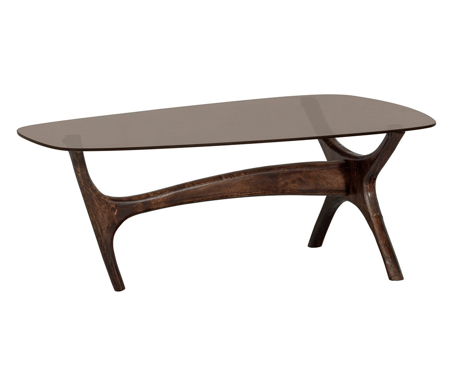 BePureHome Couchtisch »Flash«, walnussfarben auf weißem Hintergrund.