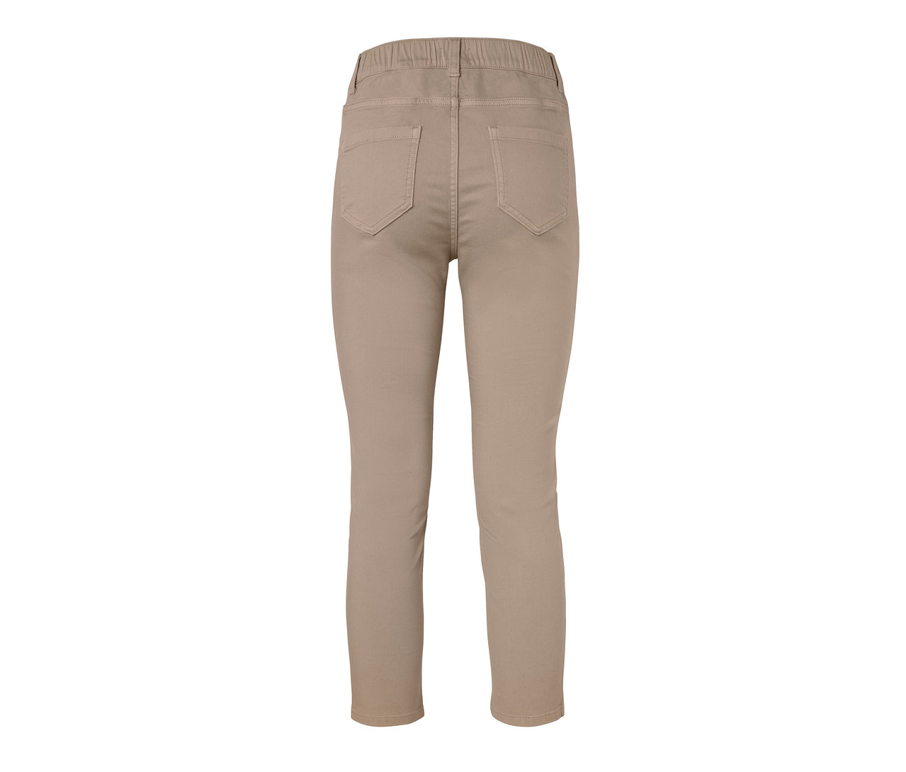 Beige 7/8-Treggings von hinten.