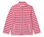 Kinder-Fleecejacke, rosa gestreift
