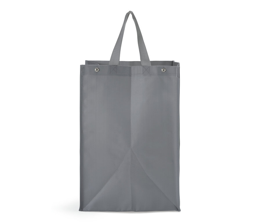 Graue Recycling-Abfall-Sortiertasche.