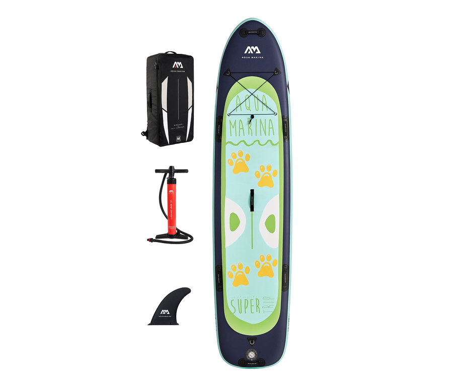 Aufblasbares SUP-Board »Super Trip Family« mit Pumpe, Finne und Rucksack.