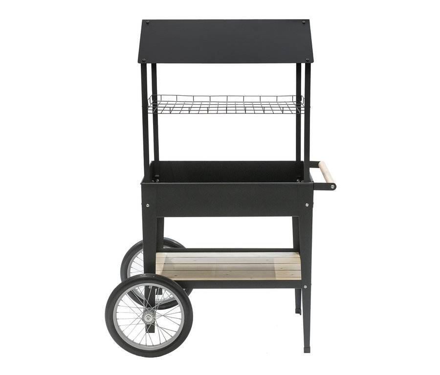 Eine schwarze Kräuterfabrik »Urban Expert« vor weißem Hintergrund.