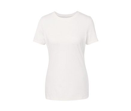 Basic T-Shirt, weiß
