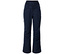 Dunkelblaue Skihose mit hohem Bund und Knopfverschluss.