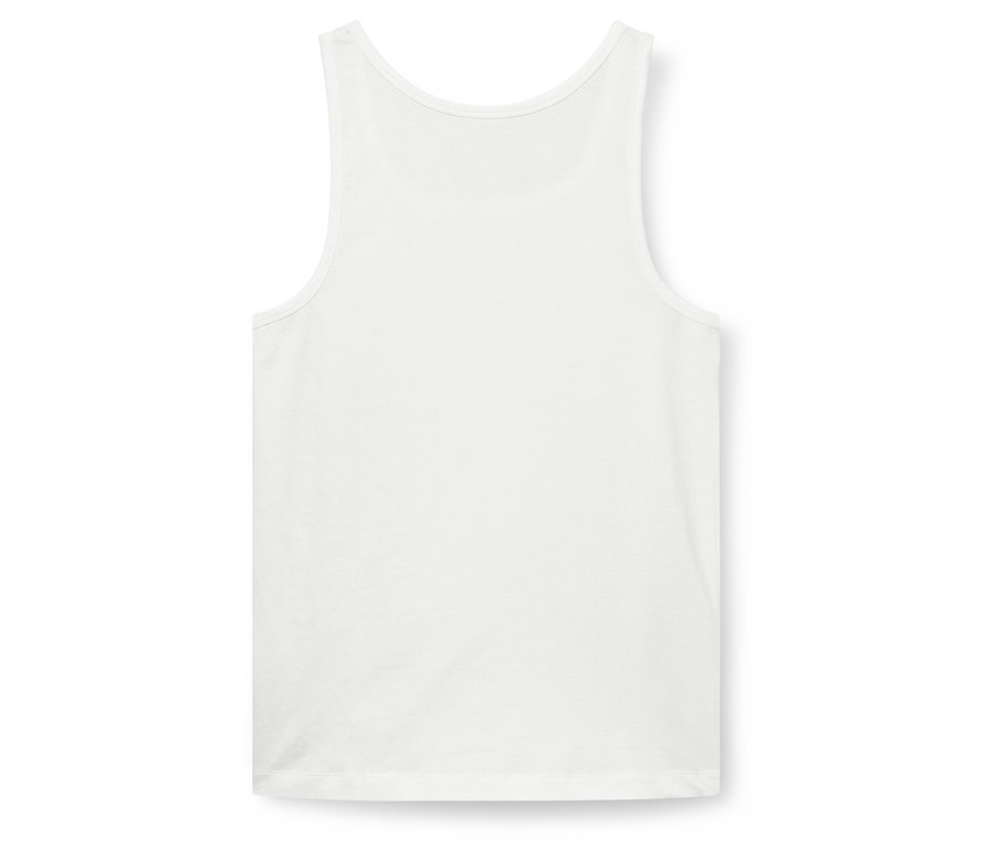 Weißes Herren Muskelshirt.