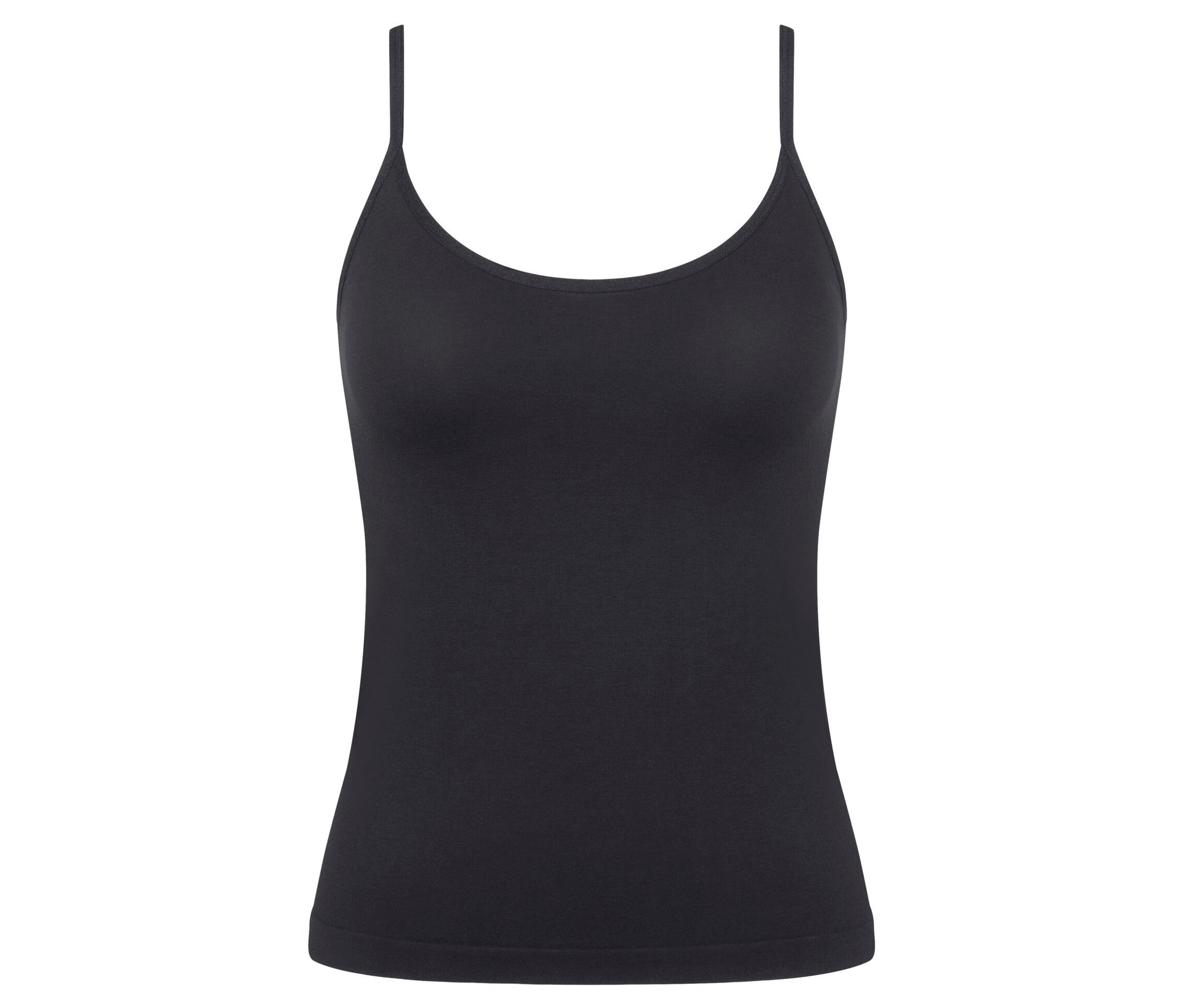 Schwarzes sloggi GO Sense Spaghetti Top.