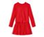 Jersey-Rippkleid, rot - Rot