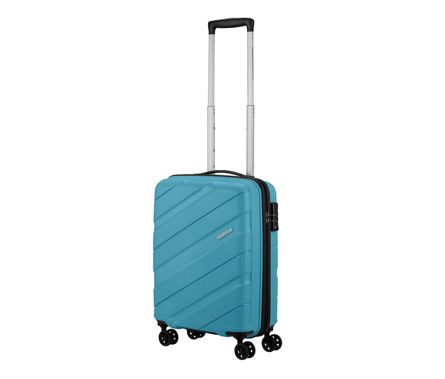 American Tourister »Jetdriver 3.0«, klein, hellblauer Koffer mit ausziehbarem Griff und Rollen.