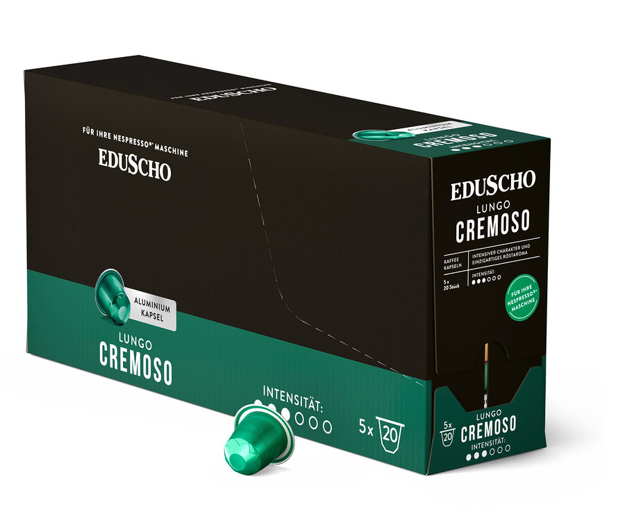 EDUSCHO Lungo Cremoso - 100 Kapseln