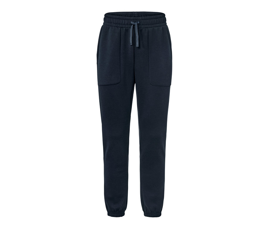 Eine marineblaue Sweathose.