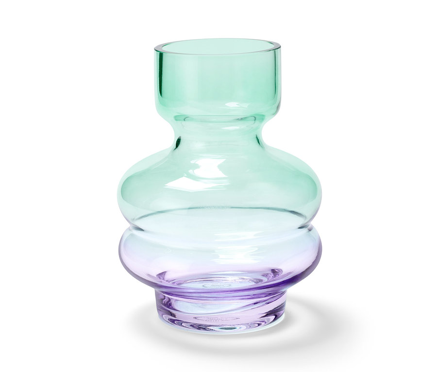 Grün-lila Vase.