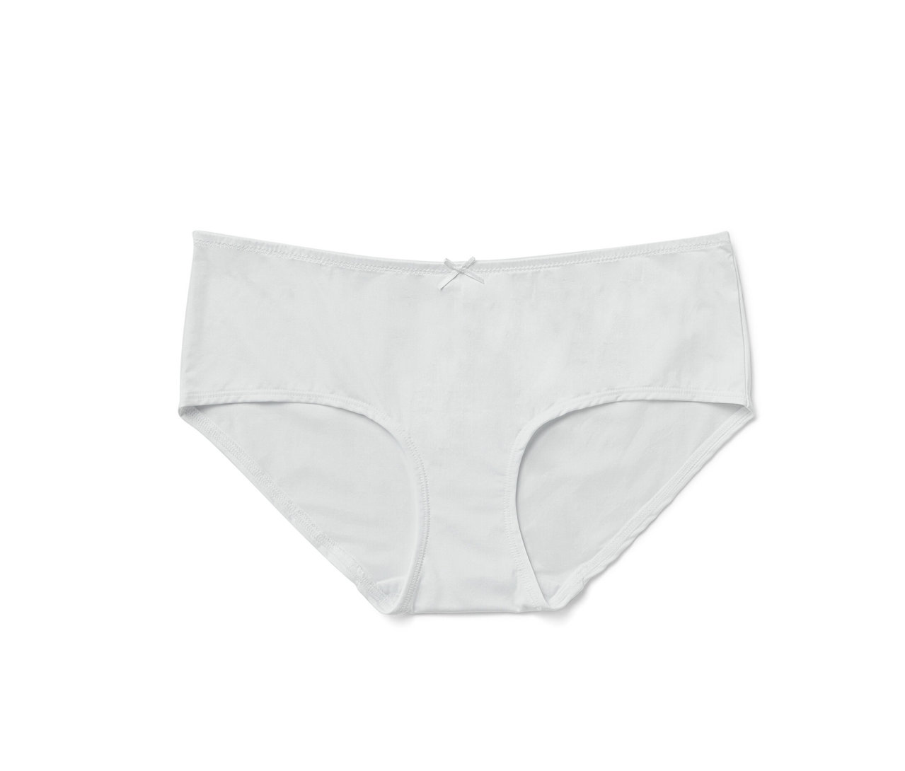 Weiße 5 Pantys auf weißem Hintergrund.