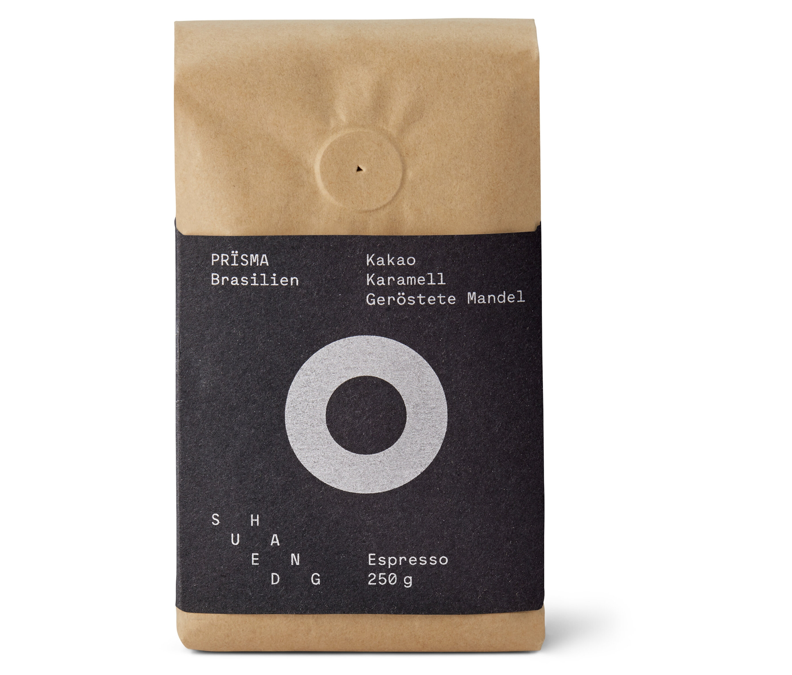 Eine Packung PRISMA Espresso - 250 g Ganze Bohne.