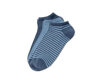 1x dunkelblau, 1x hellblau, 1x dunkelblau/hellblau gestreift