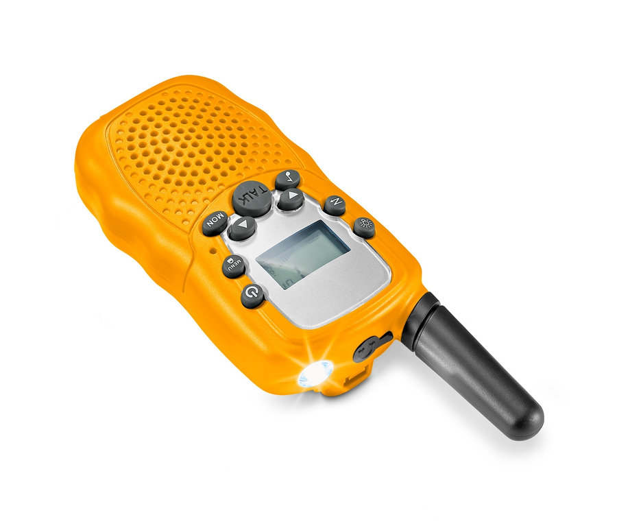 Gelbes Walkie-Talkie, 1 Stück.