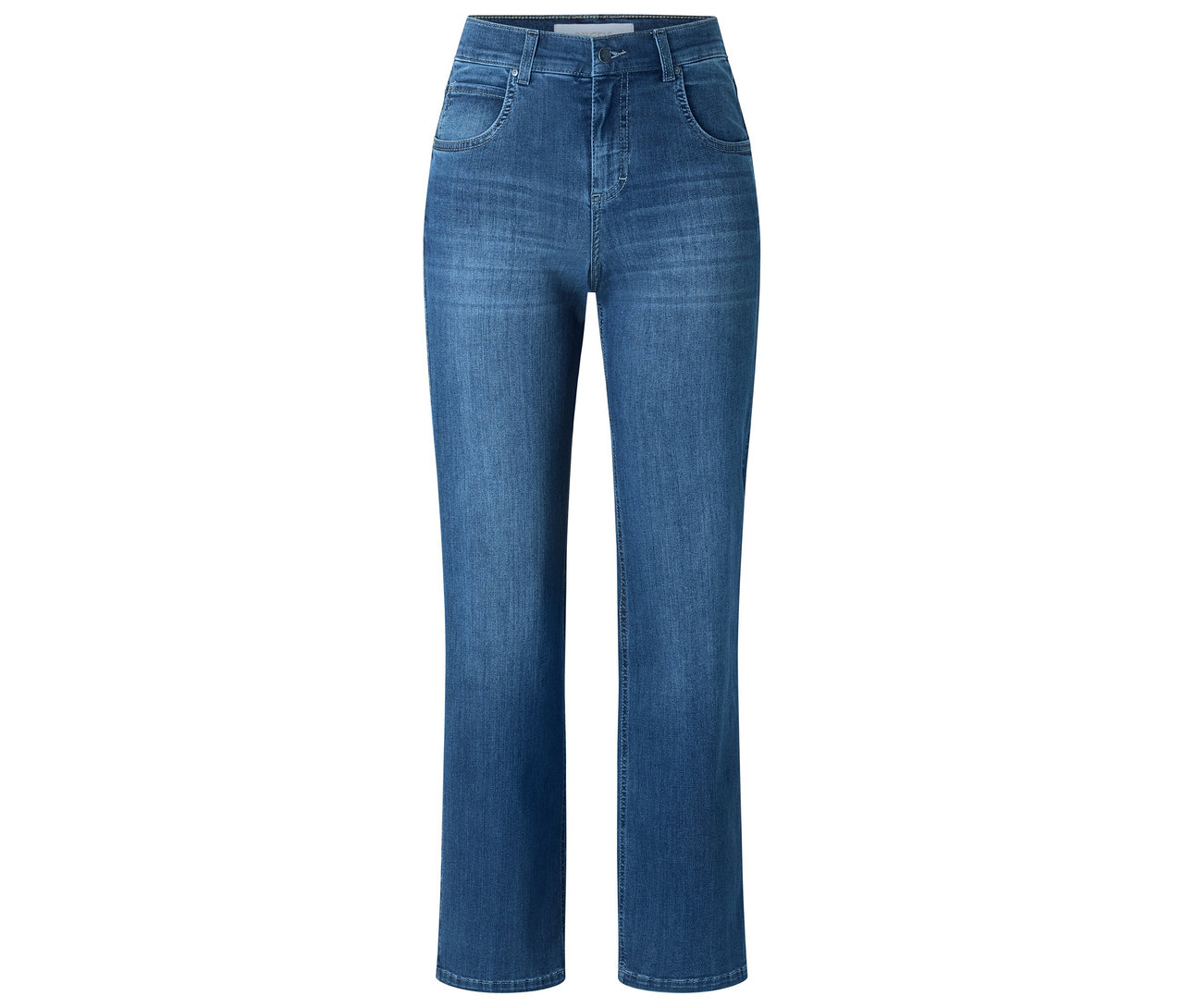 Mittig blaue Angels Jeans »Lara« Straight Fit.