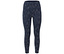 Dunkelblaue Leggings mit weißem Muster.