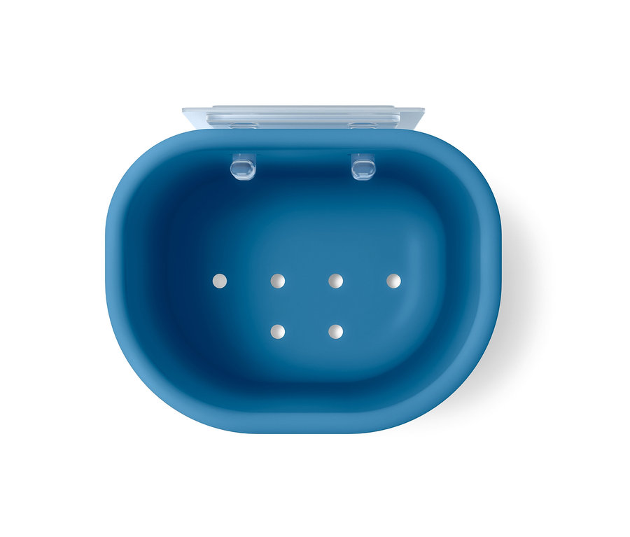 Blauer Bad-Organizer.