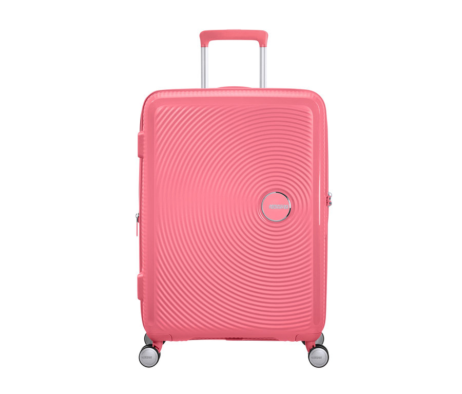 Mittiger American Tourister Hartschalen-Koffer »Soundbox« Spinner in Sun Kissed Coral.