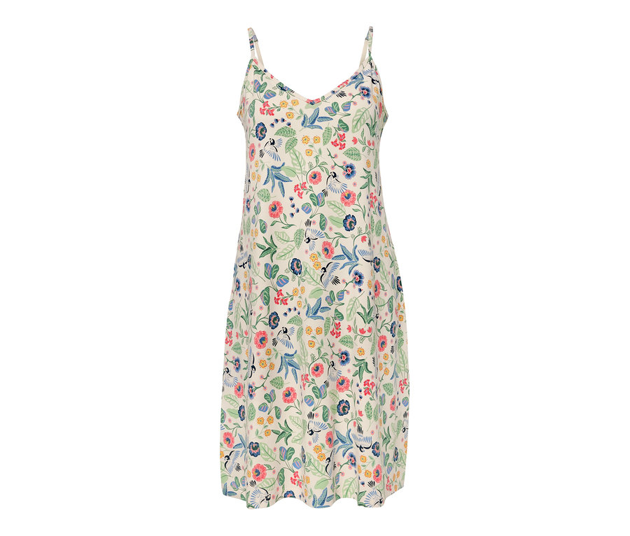 Geblümtes Trägernachthemd.